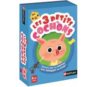 Jeu de Cartes - NATHAN - Les 3 Petits Cochons - Construction de maison solide - Enfant - 15 min