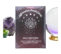 Jeu de Cartes Oracle pour Débutants - Ensemble de Jeu de Divination,Cartes Oracle Et Tarot - pour l'Auto-Motivation, l'Apprentissage, la Méditation, les Femmes, les Hommes, les Jeunes et les Amis