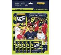 Jeu de cartes Panini Foot Ligue 1 2022 Album avec 5 pochettes