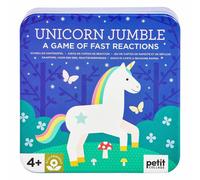 Petit Collage jeu de cartes Unicorn Jumble junior carton vert Rose G