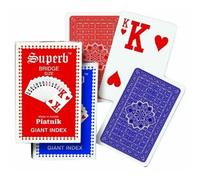 Piatnik - 1495.0 - Jeu De 54 Cartes Avec 2 Index Géant - Coloris aléatoire