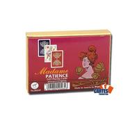Jeu de cartes - PIATNIK - Madame Patience - 2 jeux de 52 cartes - Cartes de petite taille