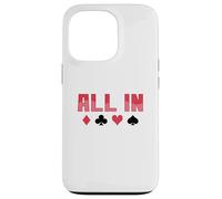 Jeu de Cartes Poker All in Coque pour iPhone 13 Pro