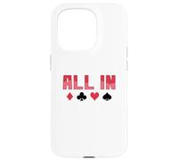 Jeu de Cartes Poker All in Coque pour iPhone 15 Pro