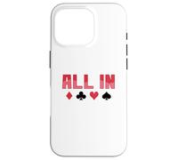 Jeu de Cartes Poker All in Coque pour iPhone 16 Pro