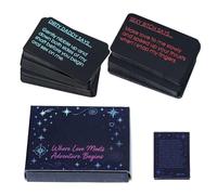 Jeu de cartes pour couples, jeu de défis , jeu de cartes de communication, pour hôtel, anniversaire, rendez-vous, nuit, camping, lune de miel, voyage, Saint-Valentin, relations amusantes, 9,5 x