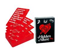 Jeu de cartes pour couples romantiques - 8,91 x 6,41 cm 50 cartes intimité, jeu d'interaction relationnelle, paquet d'activités amusantes portables | Kit pour l'expérience de Saint Valentin