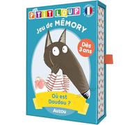 Auzou Jeu de cartes P'tit Loup – Où est Doudou ? – Jeu de mémory enfant dès 3 ans, 2 joueurs+