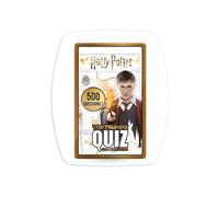 Jeu de cartes quiz Winning Moves Harry Potter 500 questions format compact 2+ joueurs dès 6 ans Blanc/doré
