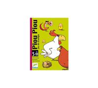 Jeu de cartes stratégique Djeco Piou Piou pour enfants dès 5 ans Multilingue Vert lime, magenta et orange