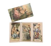 Jeu De Cartes Tarot | 78 Cartes Oracle Divinatoire Portable,Jeu Divinatoire Portable pour Voyage Maison Femmes Hommes