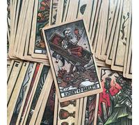 Jeu de cartes Tarot Del Toro, deck de 78 cartes de divination, édition Vision en anglais, jeu de plateau de cartes, convient aux auto-apprenants du tarot, convient aux cadeaux de vacances et aux jeux 