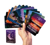 Jeu de Cartes Tarot Divinatoire Complet - 2 Peças Coleira De Lapela Recarregável COM Redução De Ruído,Jeu de Société avec Cartes Oracle pour Soirées et Adultes | Cadeau pour Adolescents Femme Garçons