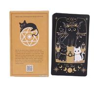 Jeu De Cartes Tarot - Jeu Mystique Divinatoire - Outils De Divination Spirituelle pour L'Introspection L'Astrologie Les Lectures Psychiques Les Études Occultes Étudiants Adultes Et Chercheurs