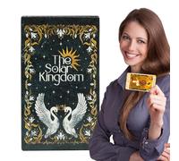 Jeu De Cartes Tarot Oracle - Perspicacité Et Conseils Spirituels Précis | Le Royaume Solaire 78 Cartes Tarot Mystérieuse Divination Ensemble De Çartes | Lecteurs Ďe Tarots Et Passionnés D'occultisme,