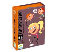 Djeco Jeu de mémoire et d'ambiance Tip Top Clap – Sons et mimes interactifs – 6+ – 32 cartes