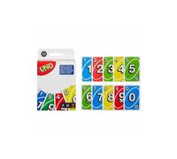 Jeu de cartes UNO Mattel MATTEL GAMES Braille édition 112 cartes + 8 traductions Blanc