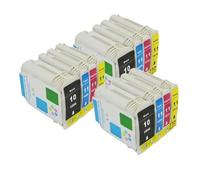 Jeu de Cartouches d'encre compatibles Compatible avec imprimante à Jet d'encre 10 11 Designjet 110 100plus C4844A 2800dt 2800dtn HP10 HP11(3 Set)