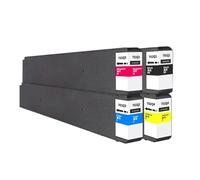 Jeu de Cartouches d'encre compatibles T02Q, Compatible avec modèles d'imprimante WF-C20600 WF-C20600a WF-C20600c, Comprend des encres pigmentées T02Q1 T02Q2 T02Q3 T02Q4(1set)