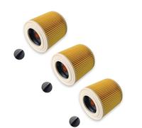 Jeu de cartouches filtrantes-3 pour aspirateurs à sec, à eau, à poussière et multi-usages Kärcher A 2204 2254 2101 2201 2201 WD2 wd3 MV2 MV3 MV3 MV3 wd2.200 wd3.500 P WD 3.200, WD 3.300