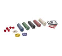Jeu de Casino - MISTER GADGET - Coffret de 200 Jetons - Noir, Rouge, Bleu, Blanc
