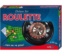 Jeu De Casino : Roulette 25cm - Coffret Deluxe Complet (Boule, Jetons, Tapis De Roulette....)