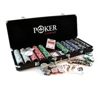 Jeu de casino - SMIR - World Poker Tour - Malette alu noir Grimaud 500 jetons américains