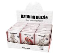 Jeu de Casse-Tête en Fil Métallique, 24 Pièces Test QI pour Adultes et Enfants, Jeux de Logique Challengeant, Cadeau Éducatif pour Fêtes, Salle de Classe, Étrennes