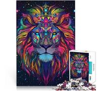 Jeu de Casse-tête Lion sacré Puzzles 1000 pièces pour Adolescents 50x75cm avec des pièces de Formes aléatoires entièrement imbriquées