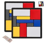 Jeu De Casse-TêTe Logique, 88 DéFis, 4 Niveaux De Difficulté, Jeux De RéFlexion Logique, EntraîNement à La PenséE Logique, Jeu De Blocs pour Enfants Et Adultes (1)