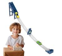 Jeu de catapulte de course automobile : jouet d'activités d'apprentissage STEM, deux mini lanceurs de vitesse, défi de piste de boucle fiable | Jeu éducatif attrayant pour la diversité