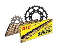 Jeu de chaînes DID en acier 525VX3/124 pour Honda CRF Africa Twin A 1000-1110 cc année de construction 2016-2022