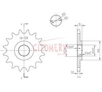 Jeu de chaînes pour BMW F 650 GS DAKAR/ABS R13/E650G 2000-2008 X-Ring renforcé "16 à 47