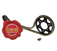 Jeu de chaînes pour Suzuki GSX-R 1000 2001-2006 GSXR1000 X- anneau renforcé doré "17 à 42