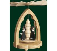 Jeu De Chaleur Avec La Pyramide De Table Kurrende Fait Main Erzgebirge NEU 01703