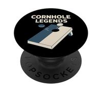 Jeu de Champion de Tournoi de Cornhole Amusant pour Homme et Femme PopSockets PopGrip Adhésif