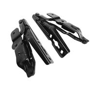 Jeu de Charnières de Capot Charnières de Capot Moteur Gauche Droite Charnières de Capot Noires de Remplacement avec Structure Métallique Résistante aux Hautes Températures pour