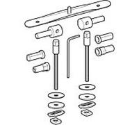 jeu de charnières Geberit 598190000 pour siège WC