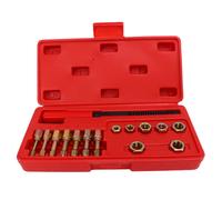 Jeu De Chasse-Fil MéTrique En Acier Au Carbone, Kit D'outils De RéParation De Taraud, Outil De RéParation De Refiletage 15 PièCes
