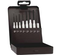 Jeu de chasse-goupilles avec douille de guidage en cassette métallique Rennsteig Werkzeuge 457 100 5