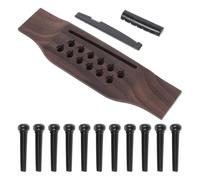 Jeu de chevalet de guitare acoustique 12 cordes - 12 broches, sillet et sillet de remplacement pour un son amélioré