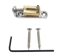 Jeu de chevalet pour guitare basse 6 cordes avec selles individuelles et cordier avec vis de rechange