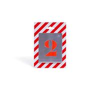 Jeu de chiffre pochoirs alphabet aluminium ajouré Uny - Dimensions 80 mm