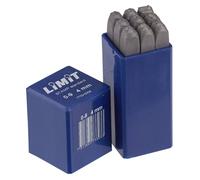 Jeu de chiffres à frapper 9 pcs 0 - 9 en acier trempé fabriqué en Allemagne 120 kp/mm² hauteur 8 mm Limit CSS8