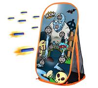 Jeu De Cible De Tir Jouets pour Pistolets Nerf Cible De Tir Zombie avec Filet, Jouets d'Intérieur Et d'Extérieur, Cadeaux pour Enfants GarçonsDe 5-10 Ans Et Plus (Zombies en T-Shirts)