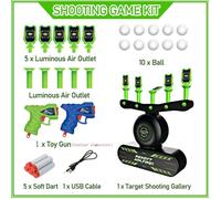 Jeu de Cibles de Balle Électrique Musique Cible Flottante Électrique Cible pour Nerf Jeux d'extérieur intérieur Enfant