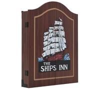 Jeu de cibles professionnel Sisal avec armoire et 6 fléchettes--Mothinessto5913