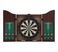 vidaXL Jeu de cibles professionnel Cible en sisal Armoire MDF 6 fléchettes acier Mixte