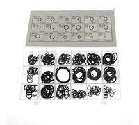 Jeu de Circlips Seeger 225 Pièces TSX TOOL 18 Tailles de 1/4" à 1-1/4" Anneaux de Retenue Métal Noir Boîte Rangement