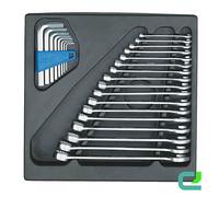 Jeu de Clé Polygonale et à Fourche En 2/3 Es-Modul GEDORE 1500 ES-7